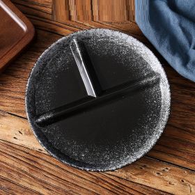 Ordered Diet Simple Style Solid Color Separating Tableware (Option: Single disc C)