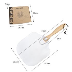 Aluminum Pizza Shovel With Removable Folding Handle (Option: Wood)