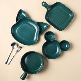 Cute Children's Dividing Tableware Supporting Household Baking Tray And Baking Bowl (Option: 6PC Set3)