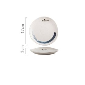 Irregular Ceramic Plates With Special-shaped Creative Discs (Option: Jiang Xue-7inches)