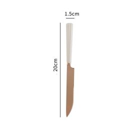 Scandinavian Ins Style Ceramic Tableware (Option: Beige dinner knife)