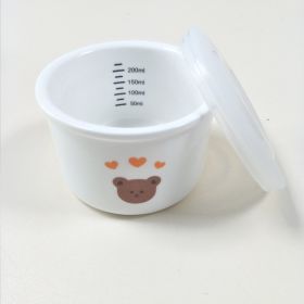 Baby Bear Print Multifunctional Food Complementary Bowl (Option: Coffee bear)