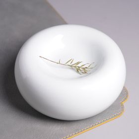 Individually Placed Round French Meal Dessert Dish (Option: White-15x6.5cm)