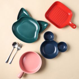 Cute Children's Dividing Tableware Supporting Household Baking Tray And Baking Bowl (Option: 6PC Set6)