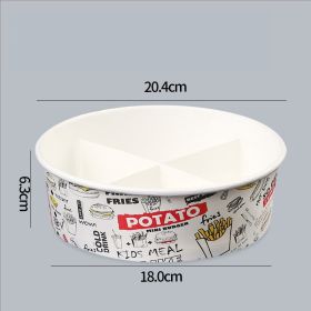 Disposable Burger And French Fries Takeaway Box (Option: Snack Platter 50PCS)