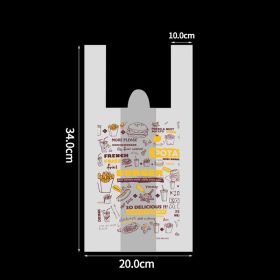 Disposable Burger And French Fries Takeaway Box (Option: Plastic bags S 500PCS)