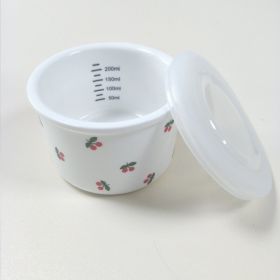 Baby Bear Print Multifunctional Food Complementary Bowl (Option: Cherry)