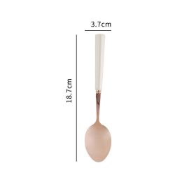 Scandinavian Ins Style Ceramic Tableware (Option: Beige dinner spoon)