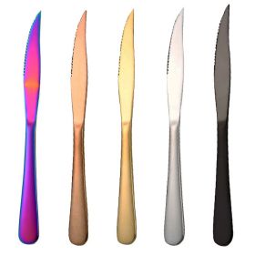 Thickened Stainless Steel Western Tableware Steak Knife (Option: Set-5PCS)