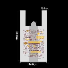 Disposable Burger And French Fries Takeaway Box (Option: Plastic bags M 500PCS)