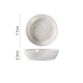 Japanese Round Creative Ceramic Soy Sauce Dish (Option: Abstract sakura flavor dish)