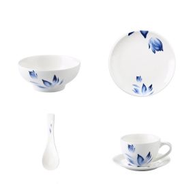 Hotel Tableware Set Eight-piece Bowl And Plate Hospitality Tableware Set (Option: F)