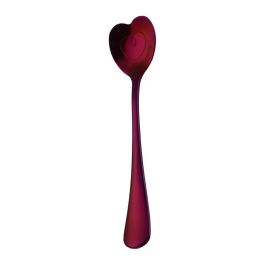 Hollow Heart Shaped Coffee Stirring Spoon Gift (Option: Purple-B)