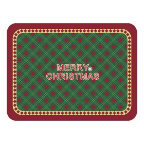 Christmas Leather American Retro Insulated Western Placemat (Option: E-30x40cm)