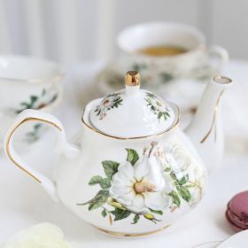 European-style Heat-resistant Filter Bubble Teapot (Option: Root of herbaceous peony)
