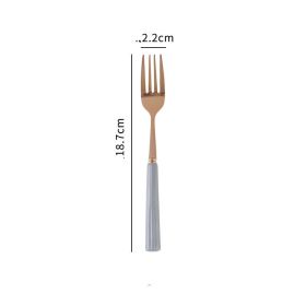 Scandinavian Ins Style Ceramic Tableware (Option: Grey dinner fork)