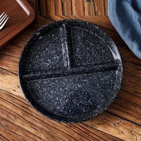 Ordered Diet Simple Style Solid Color Separating Tableware (Option: Single disc E)