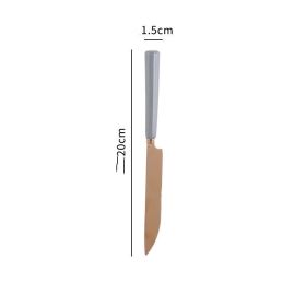 Scandinavian Ins Style Ceramic Tableware (Option: Grey dinner knife)