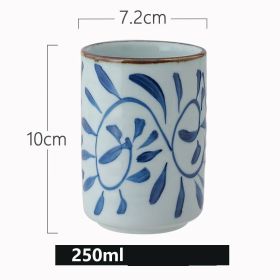 Creative Hand-painted Straight Ceramic Cup Tableware (Option: A643 style)