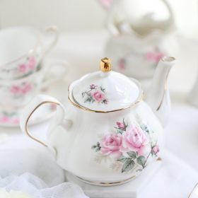 European-style Heat-resistant Filter Bubble Teapot (Option: Camellia pink)