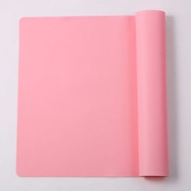 Rectangular 4030 Silicone Placemat Non-slip Heatproof Foldable (Option: Pink-400300 075mm)