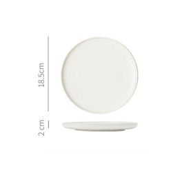 Nordic Ceramic Creative Household Western Dinner Plate (Option: Matte white-7.5inch)