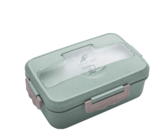 Special Heating Lunch Box For Microwave Oven (Option: Green-1style-1L)