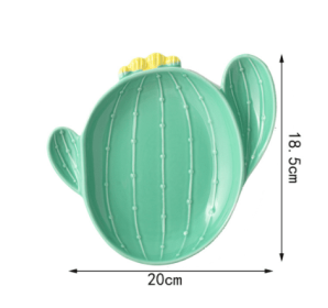 Cactus Bowls And Plates Japanese Style Cartoon Ceramic Tableware (Option: Fairy ball plate)