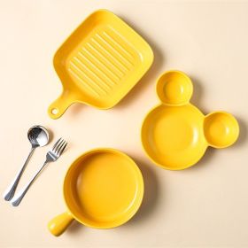 Cute Children's Dividing Tableware Supporting Household Baking Tray And Baking Bowl (Option: 5PC Set10)