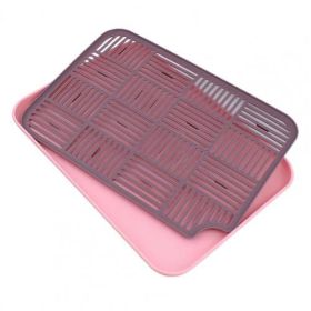 Kitchen Double-layer Portable Removable Fruit Tray (Option: Pink Purple)