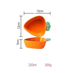 Carrot Kids Snack Ceramic Bowl (Option: 6inches)