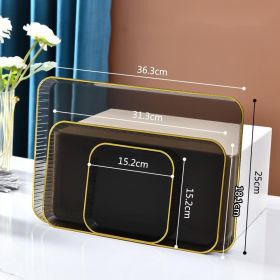 Jewelry Afternoon Tea Snacks Rectangular Tray (Option: Coffee-3pcs)