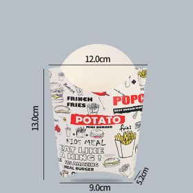 Disposable Burger And French Fries Takeaway Box (Option: French Fries Box XL 300PCS)