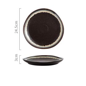 Irregular Ceramic Plates With Special-shaped Creative Discs (Option: Sui Fate-10inches)