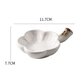 Japanese-style Household Ceramic Flavour Dish With Handle (Option: A)