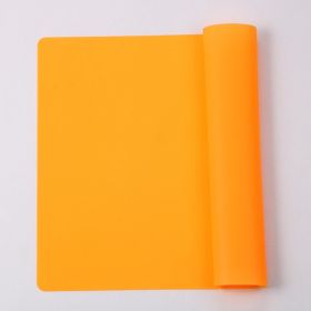 Rectangular 4030 Silicone Placemat Non-slip Heatproof Foldable (Option: Orange-400300 075mm)