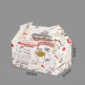 Disposable Burger And French Fries Takeaway Box (Option: Half Chicken Tote Box 100PCS)