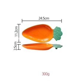 Carrot Kids Snack Ceramic Bowl (Option: 10inches)
