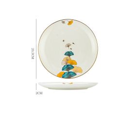 Dinner Plates Ceramic Steak Plate Web Porcelain (Option: 8in moonlight-1PCS)