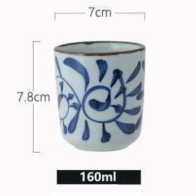 Creative Hand-painted Straight Ceramic Cup Tableware (Option: A1773 style)