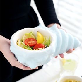 Creative Posed Irregular Tableware Conch Bowl (Option: Yellow conch bowl)
