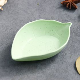 Japanese Love Plate Leaf Plum Small Seasoning Dish (Option: Leaf saucer green)