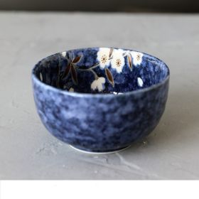 Blue Painted Into Cherry Blossom Multi-use Bowl Rice Porridge (Option: Multipurpose bowl)