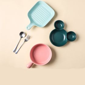 Cute Children's Dividing Tableware Supporting Household Baking Tray And Baking Bowl (Option: 5PC Set2)