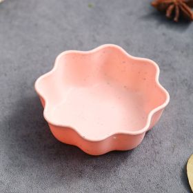 Japanese Love Plate Leaf Plum Small Seasoning Dish (Option: Plum blossom disc pink)