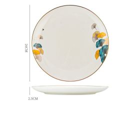 Dinner Plates Ceramic Steak Plate Web Porcelain (Option: 10in moonlight-1PCS)
