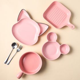 Cute Children's Dividing Tableware Supporting Household Baking Tray And Baking Bowl (Option: 6PC Set2)