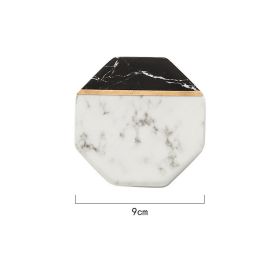 Nordic Phnom Penh Marbled Coaster Creative Ceramics (Option: Octagon-1PCS)