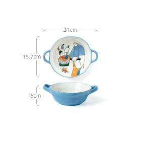 Japanese-style Household Ceramic Dishes And Cutlery Set (Option: G)