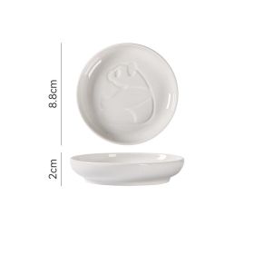 Japanese Round Creative Ceramic Soy Sauce Dish (Option: Panda Flavor Plate B)